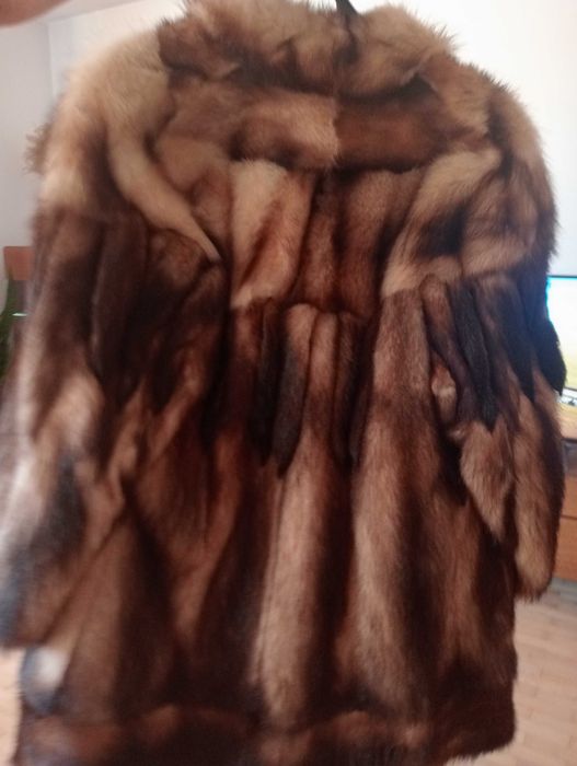 Futro naturalne piękne unisex