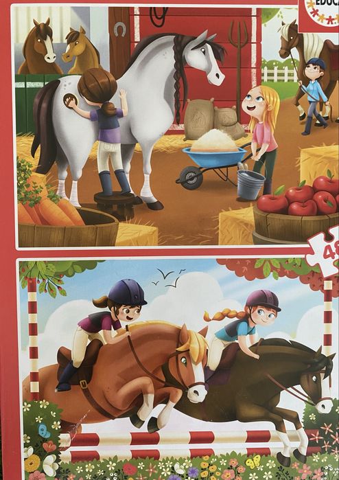 Cavalos figuras, jogos e puzzles