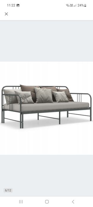 Lozko sofa metalowe