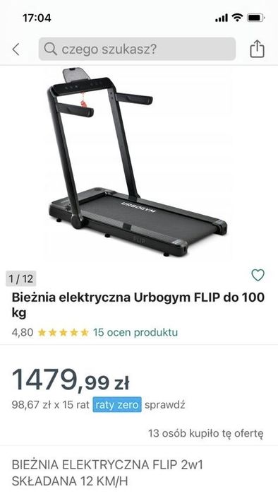 Bieżnia elektryczna