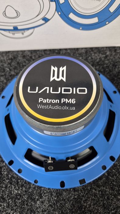 16см Мідбаси UAudio PM6 130Вт  динаміки в авто колонки автозвук акустика сабвуфер ціна за пару