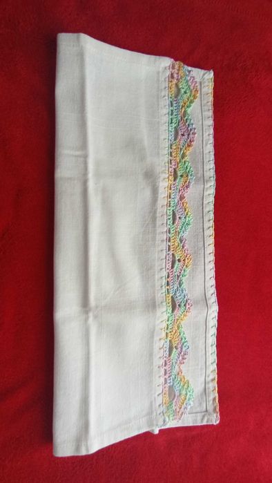 Pano de Cozinha barrado crochê