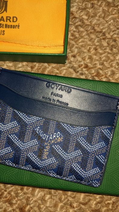 Portfel card holder Goyard w kolorze navy blue