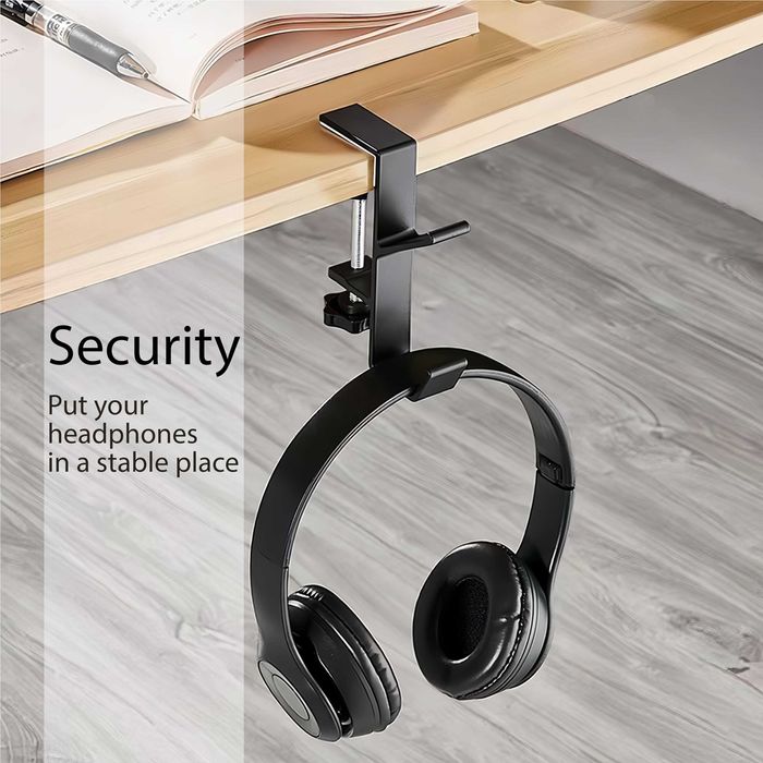 Warlor L2 (Black) - держатель подставка крючок для наушников с зажимом