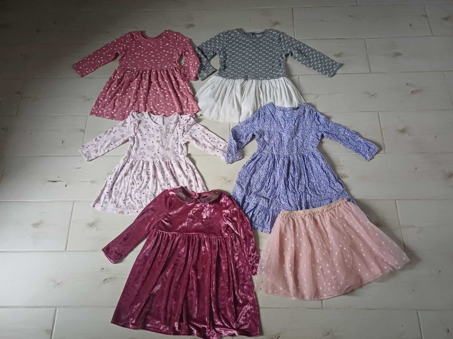 sukienki i spódniczka rozmiar 86-92