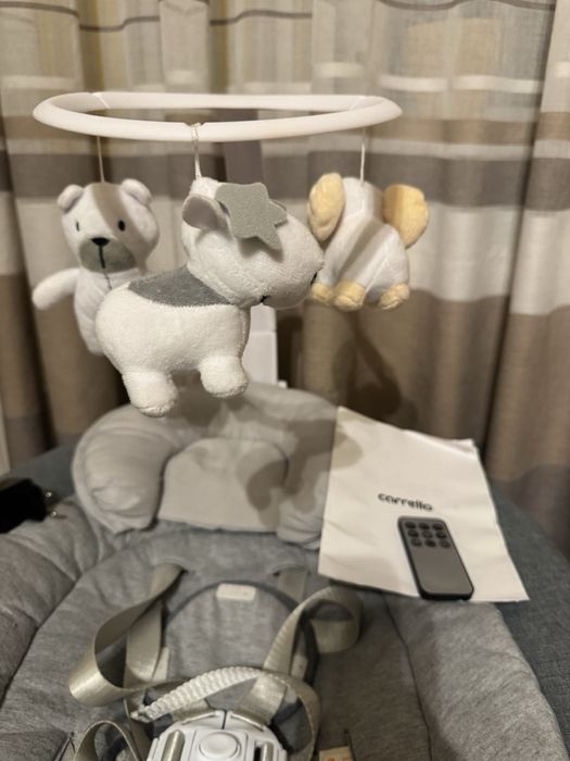 люлька-качалка CARRELLO Adora CRL-10305 Stone Grey заколисуючий центр