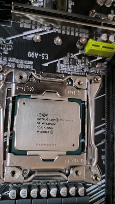 Комплект x99 2011 3 Qiyida e5-a99 проц Xeon e5 2697 v3 14 ядер 3.6ghz