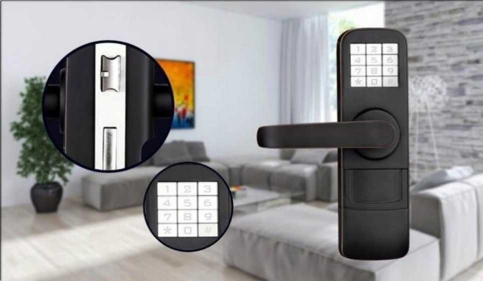 Zamek elektroniczny do drzwi prawy kod cyfrowy klamka TLM2