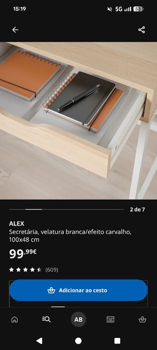 Secretária ALEX  IKEA