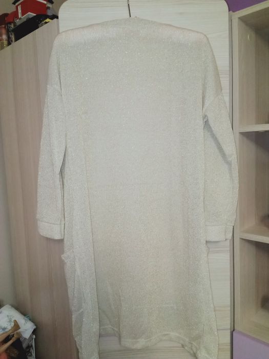 Kardigan ,lekka narzutka złota