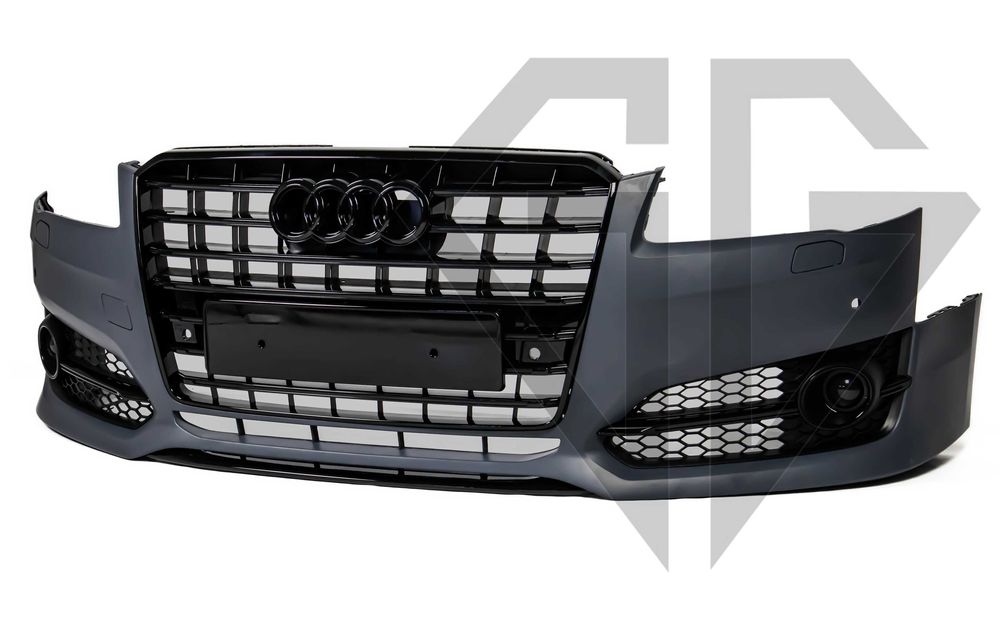 Передний бампер s-line с лайн audi a8 решетка радиатора ауди а8 ауді