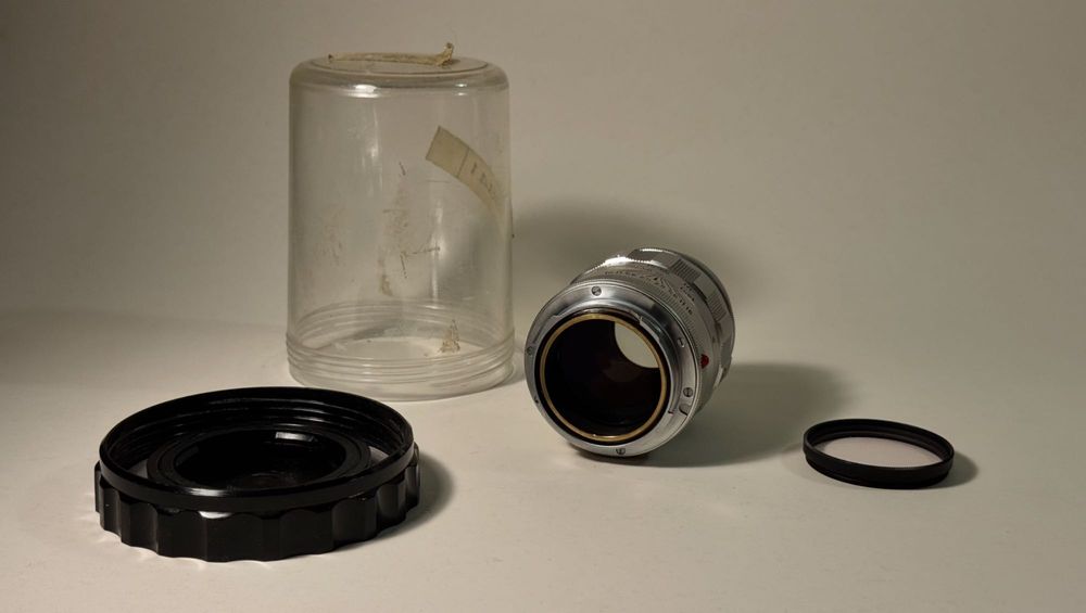 Leica Leitz Tele-Elmarit 90mm f/2.8 M Mount Chrome “Fat” Canada + UV