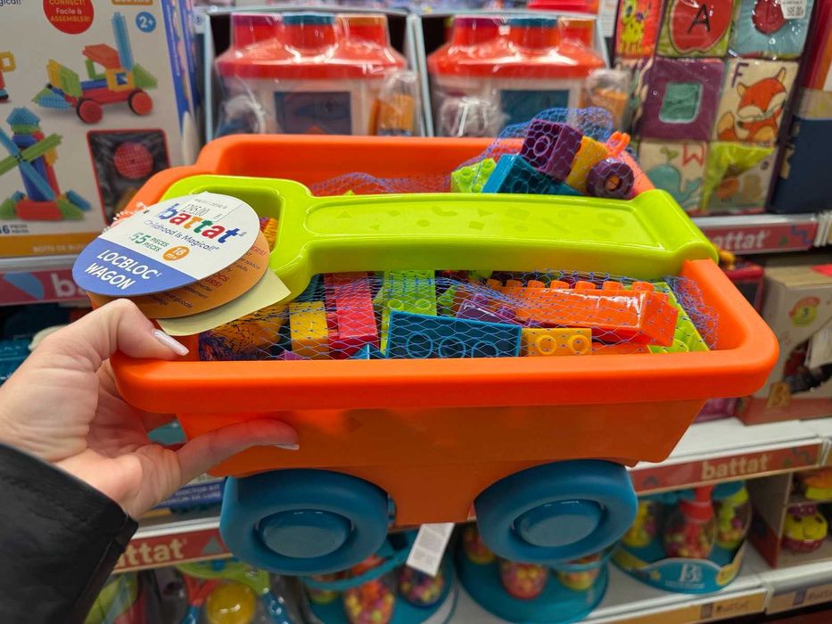 Конструктор - Архітектор помаранчевий візок Battat тележка Архитектор