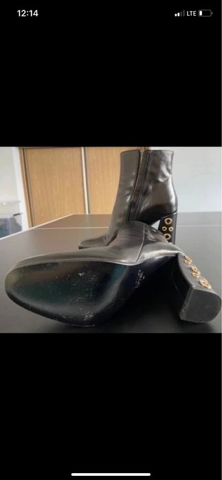 Botki ze skóry naturalnej Pinko roz 40