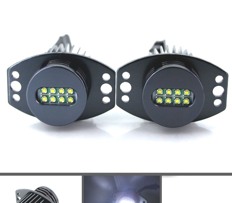 CONJUNTO LÂMPADAS ANGEL EYES 80W BMW E90 E91 05-08