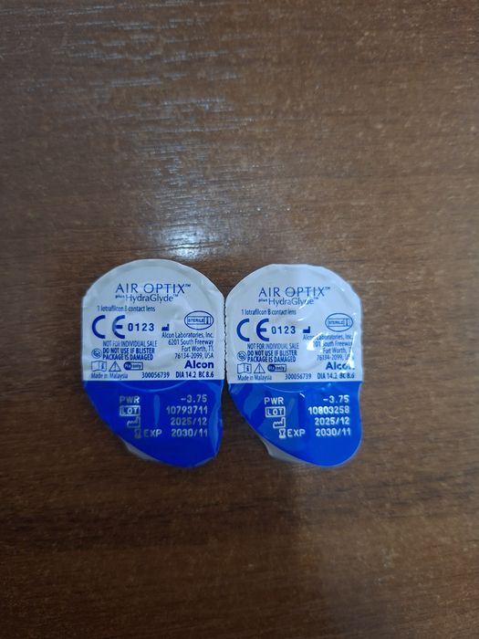 Контактні лінзи Аir optix, -3,75