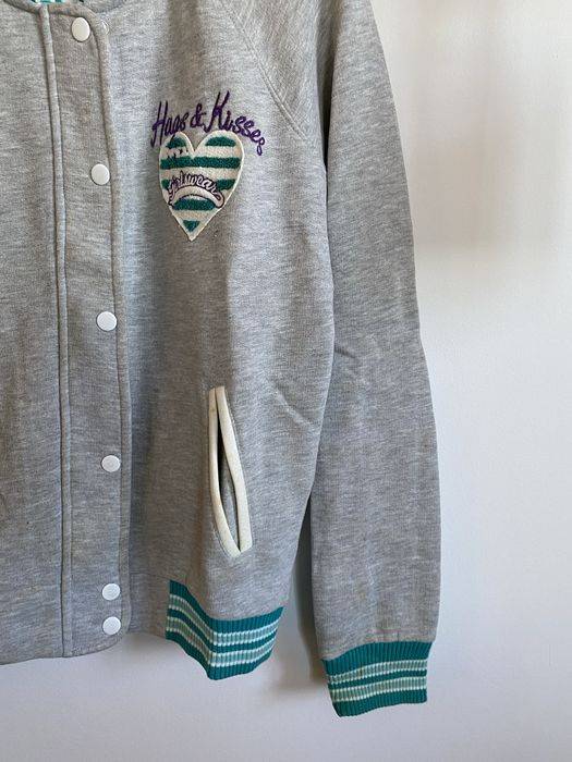 Varsity cinzento e azul turquesa Clockhouse