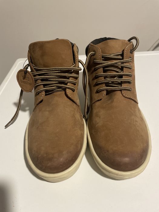 Buty chłopięce, skórzane, jesień/zima, jak nowe, r38, Marks & Spencer