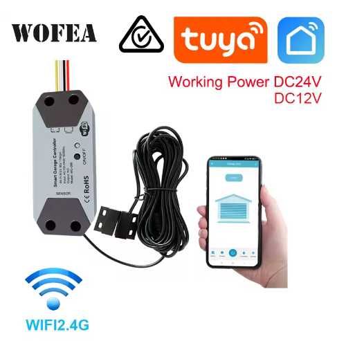Wi-Fi контроллер гаражных ворот Wofea | Tuya Smart | Alexa | Google Home