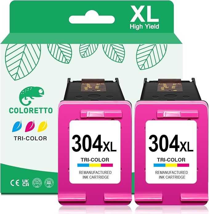 2 Tinteiros Compativeis, HP 304 XL Cores PORTES GRATIS