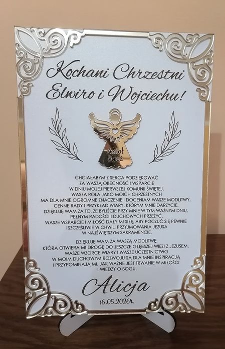 Podziękowania komunijne