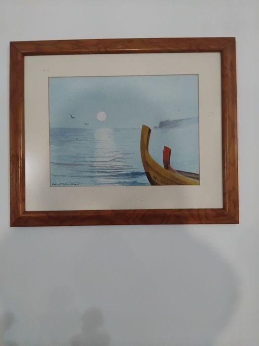 Quadro pintado  á  mão,  Nazaré   antiga