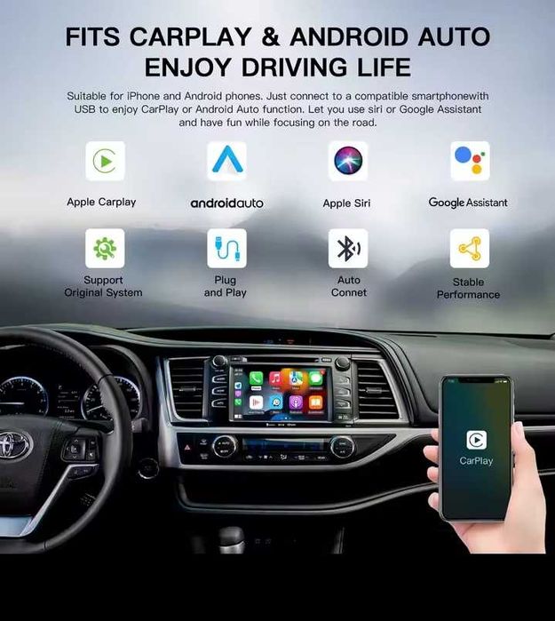 Android Auto e Apple Carplay Toyota