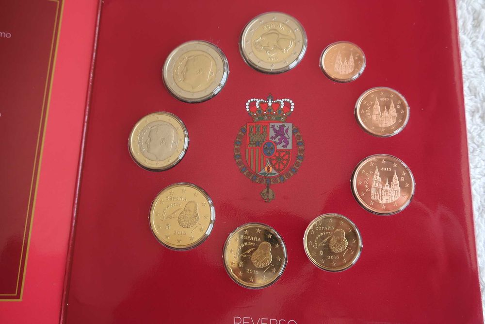 Carteira Moedas EURO Coins - ESPANHA (Vários Anos)