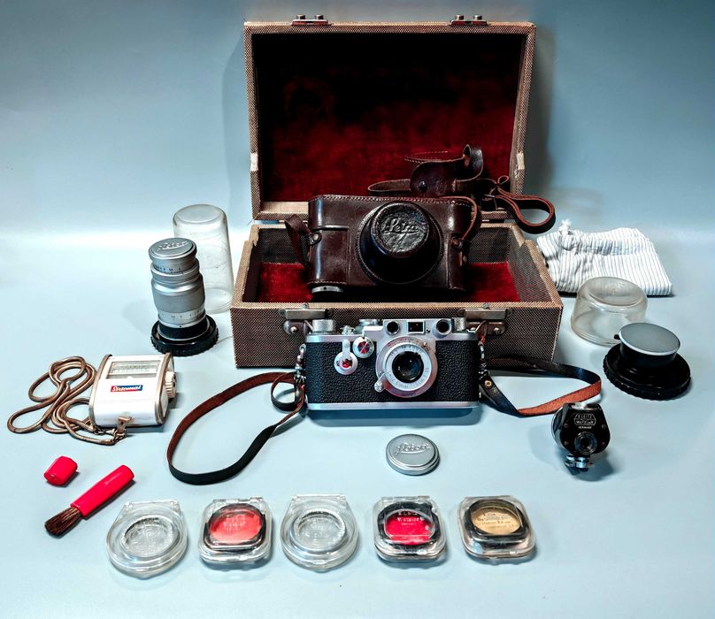 Aparat LEICA IIIC ( Leitz ) + Leica 50mm + 90mm Rzadki UNIKAT Zobacz !