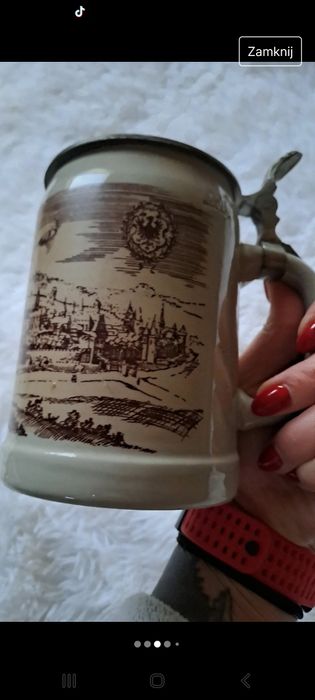 Kufel /pokal do piwa,vintage, Carolus Magnus,piękny