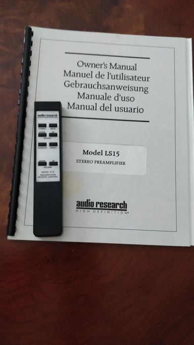Audio research LS 15 - Pré amplificador l