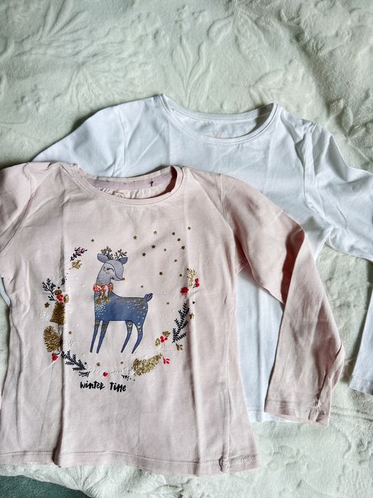 Dwie koszulki 110-116, H&M i Cool Club