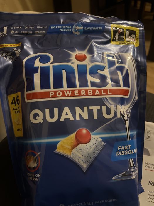 Kapsułki do zmywarki finish  quantum 46 szt