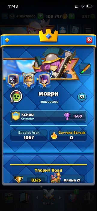 ПРОДАМ ‼️ Аккаунт клеш рояль 8300, 18 ЭВО