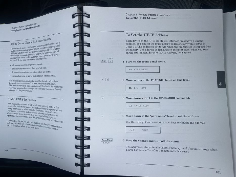 Kit multimetro HP 34401a