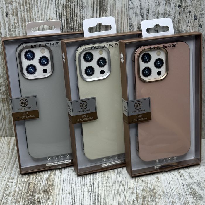 Чохол преміум Leather Metal MagSafe на iPhone 16 Pro/ 16 Pro Max Чехол
