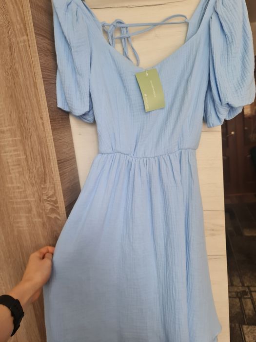 Сукня сарафан блакитного кольору