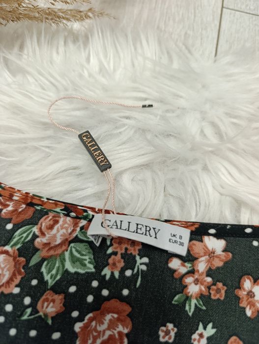 Bluzka w kwiaty Gallery rozmiar S wiosenna piękna  nowa