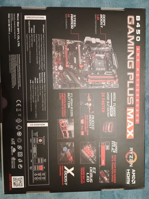 Материнська плата MSI B450 GAMING PLUS MAX