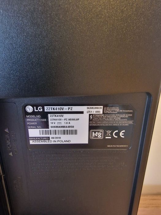 Televisão Lg Monitor 22 polegadas