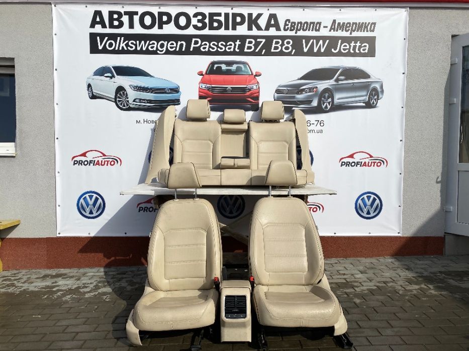 -Салон (сидіння) Volkswagen PASSAT B7-B8 USA підігрів всіх сидінь!