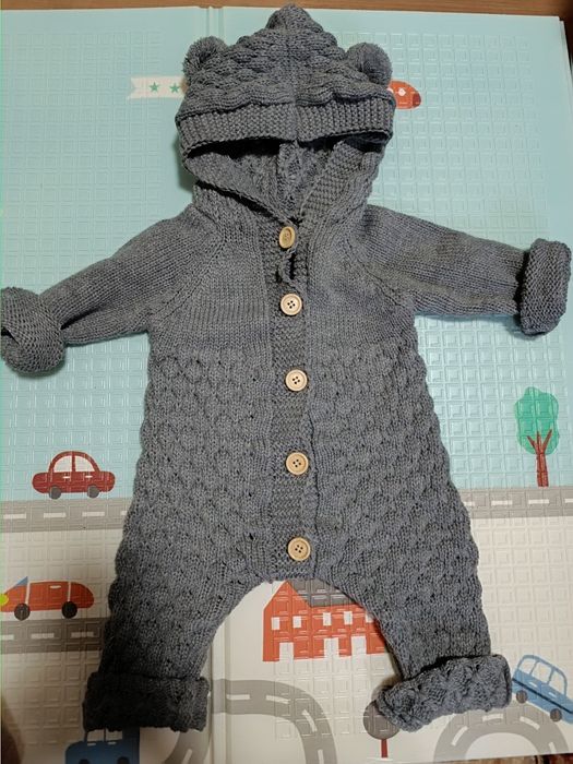 В'язаний рампер для новонароджених 6-12 місяців