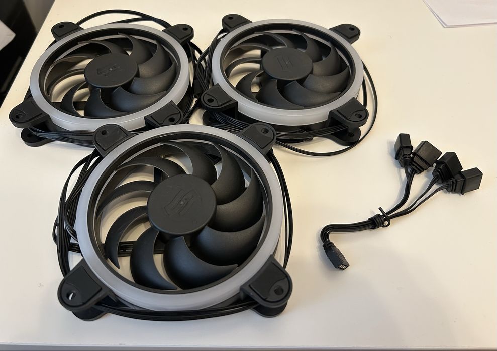 3x SilentiumPC Corona RGB - Wentylatory - 120 mm - 3 Pin