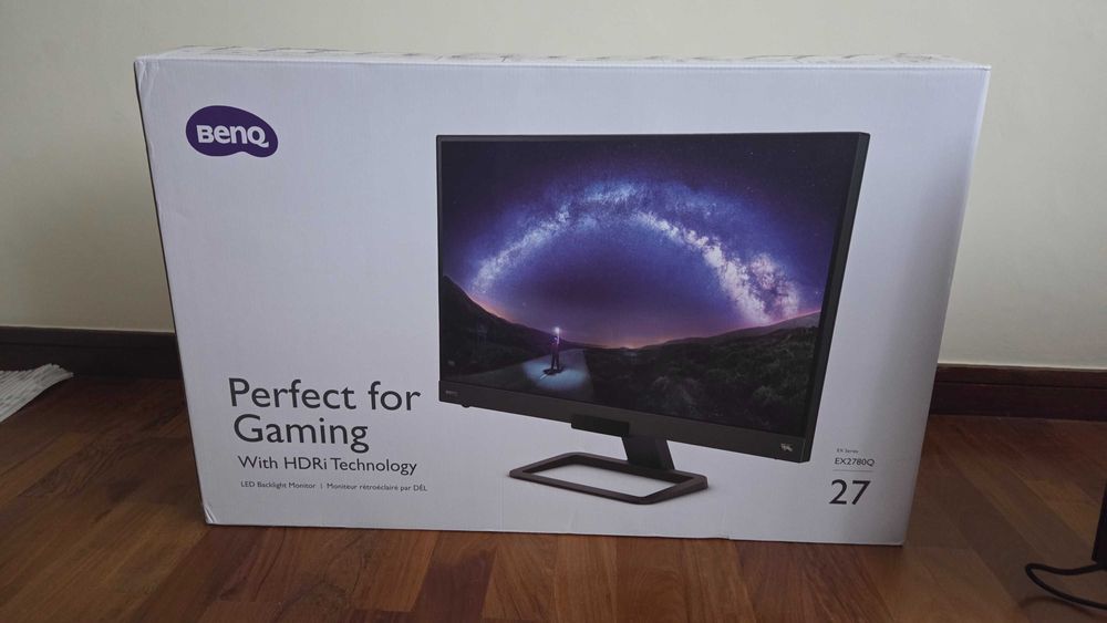 Monitor BenQ EX2780Q 27" (2K IPS | 144Hz | 120Hz Consolas | Som 2.1)