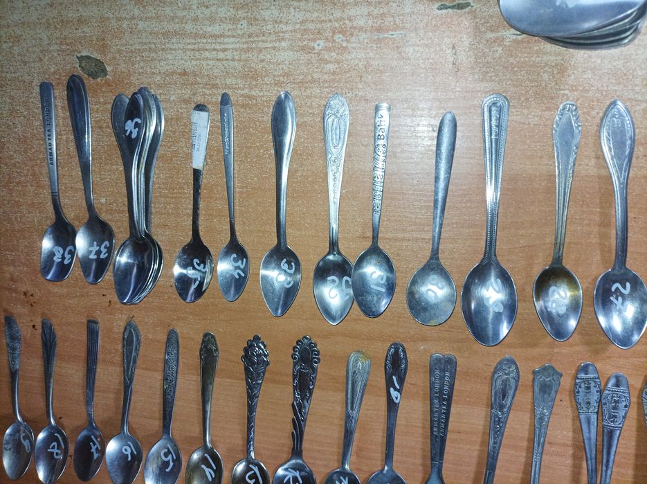 Ложки чайні виделки нержавійка столові ложки