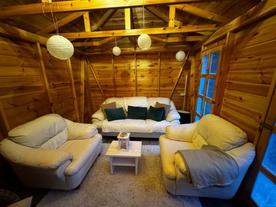 Sofa z fotelami skóra naturalna