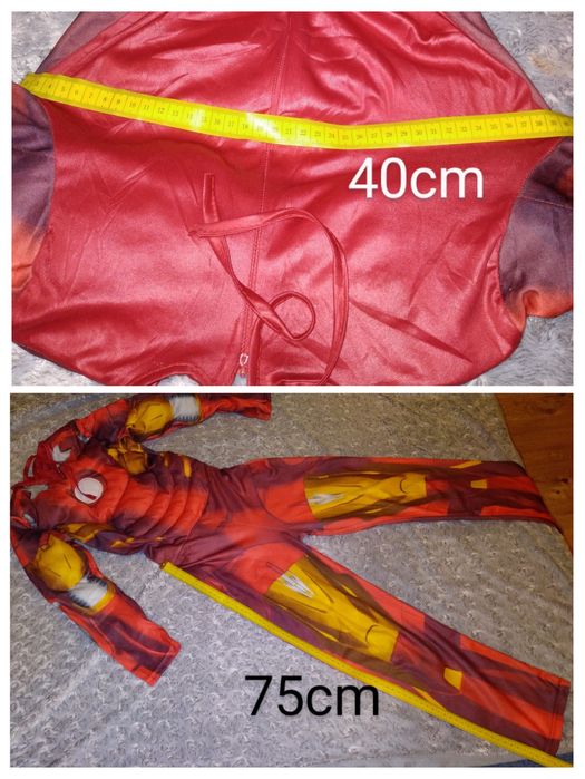 Strój przebranie IRON MAN ze świecącą maską