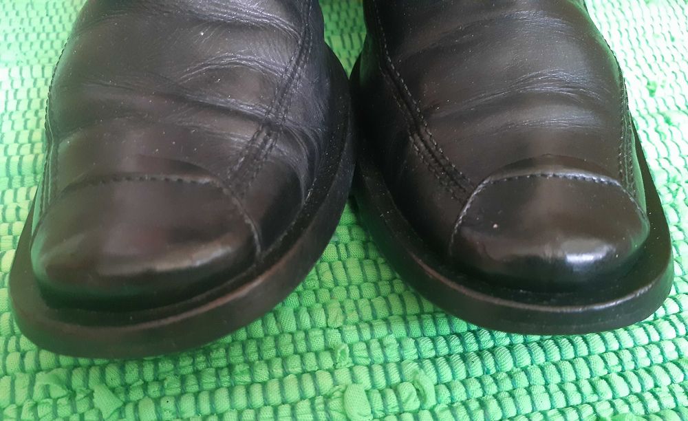 Świetne skórzane botki/sztyblety Gino Rosi, rozmiar 36