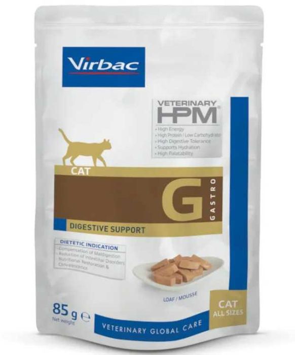 WYPRZEDAŻ VIRBAC CAT VETERINARY Digestive Support wspomaganie trawienia 12x85g