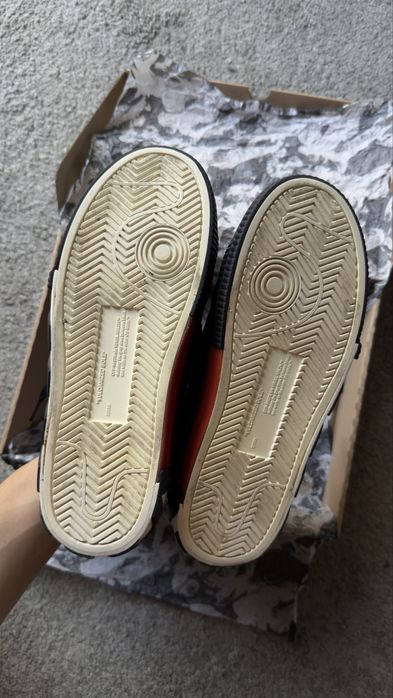 Off-White Low Vulcanized Black/White Suede EU38